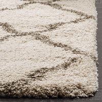 Safavieh Hudson Shag Sgh283A Ivory / Grey Geometric Area Rug