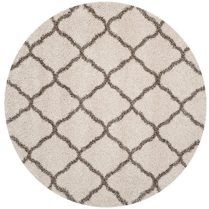 Safavieh Hudson Shag Sgh283A Ivory / Grey Geometric Area Rug