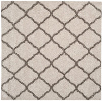 Safavieh Hudson Shag Sgh283A Ivory / Grey Geometric Area Rug