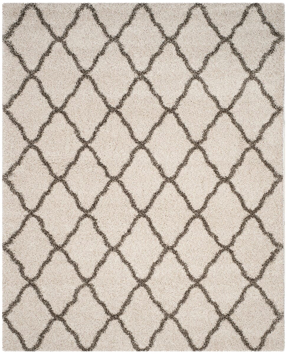 Safavieh Hudson Shag Sgh283A Ivory / Grey Geometric Area Rug