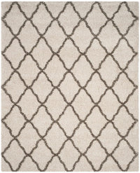 Safavieh Hudson Shag Sgh283A Ivory / Grey Geometric Area Rug