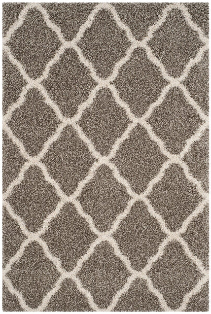 Safavieh Hudson Shag Sgh283B Grey / Ivory Geometric Area Rug