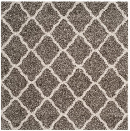 Safavieh Hudson Shag Sgh283B Grey / Ivory Geometric Area Rug