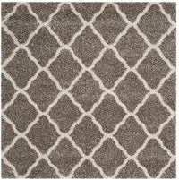 Safavieh Hudson Shag Sgh283B Grey / Ivory Geometric Area Rug