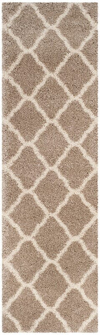 Safavieh Hudson Shag Sgh283S Beige / Ivory Geometric Area Rug