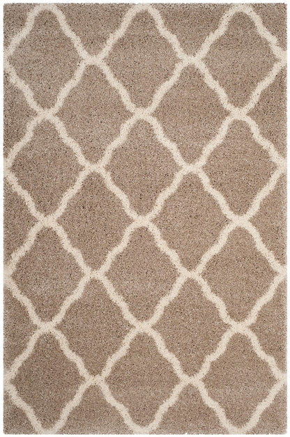 Safavieh Hudson Shag Sgh283S Beige / Ivory Geometric Area Rug