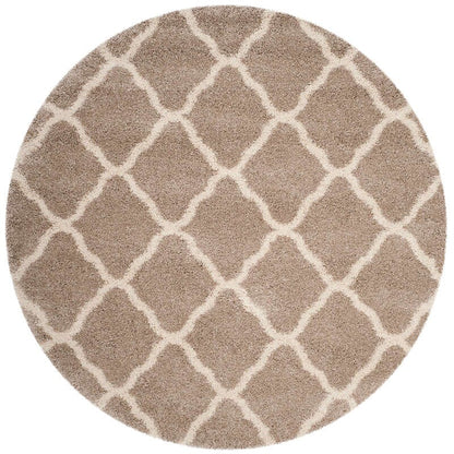 Safavieh Hudson Shag Sgh283S Beige / Ivory Geometric Area Rug