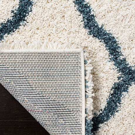 Safavieh Hudson Shag Sgh283T Ivory/Slate Blue Rug.