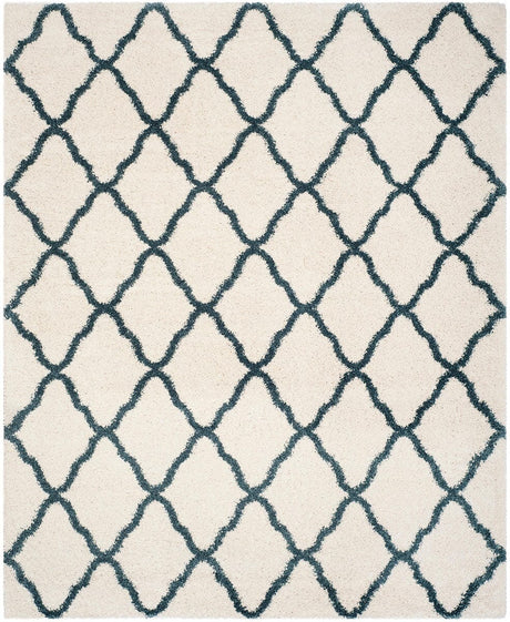 Safavieh Hudson Shag Sgh283T Ivory/Slate Blue Rug.