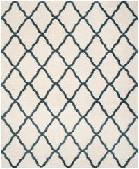 Safavieh Hudson Shag Sgh283T Ivory / Slate Blue Geometric Area Rug