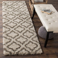 Safavieh Hudson Shag Sgh284A Ivory / Grey Geometric Area Rug