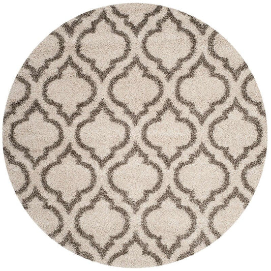 Safavieh Hudson Shag Sgh284A Ivory / Grey Geometric Area Rug