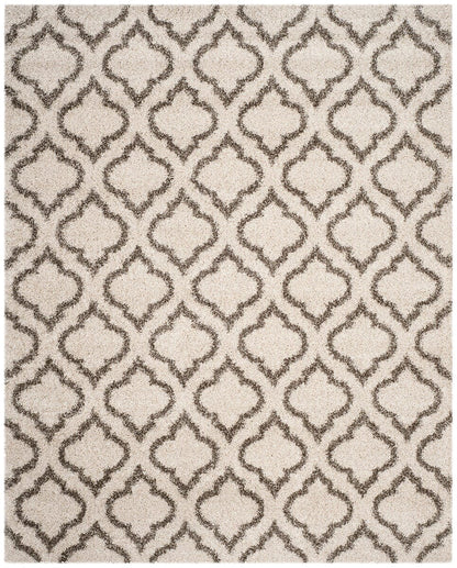 Safavieh Hudson Shag Sgh284A Ivory / Grey Geometric Area Rug