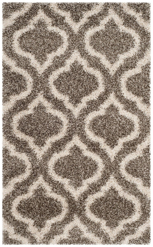 Safavieh Hudson Shag Sgh284B Grey/Ivory Rug.