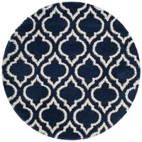 Safavieh Hudson Shag Sgh284C Navy / Ivory Geometric Area Rug