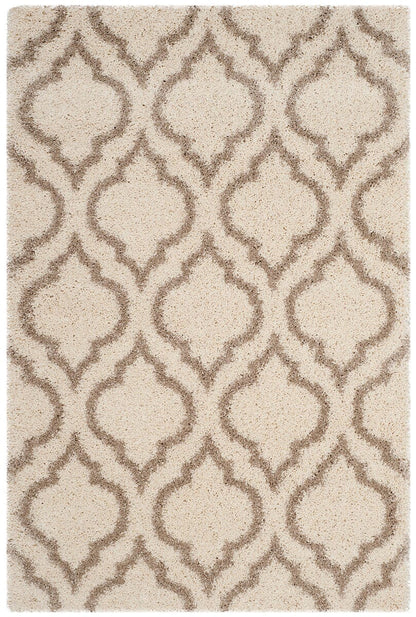 Safavieh Hudson Shag Sgh284D Ivory / Beige Geometric Area Rug