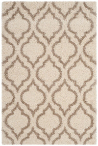 Safavieh Hudson Shag Sgh284D Ivory / Beige Geometric Area Rug