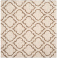 Safavieh Hudson Shag Sgh284D Ivory / Beige Geometric Area Rug