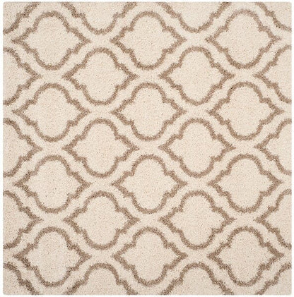 Safavieh Hudson Shag Sgh284D Ivory / Beige Geometric Area Rug