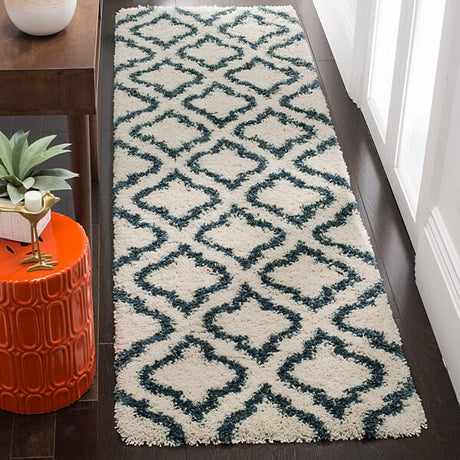 Safavieh Hudson Shag Sgh284T Ivory/Slate Blue Rug.