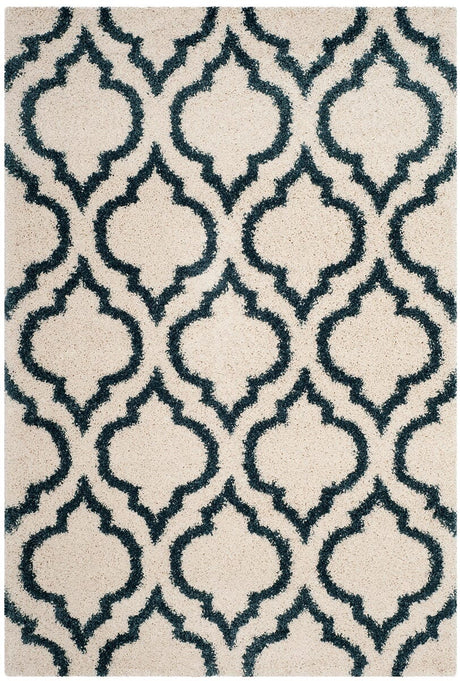 Safavieh Hudson Shag Sgh284T Ivory/Slate Blue Rug.