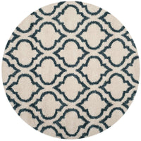 Safavieh Hudson Shag Sgh284T Ivory / Slate Blue Geometric Area Rug