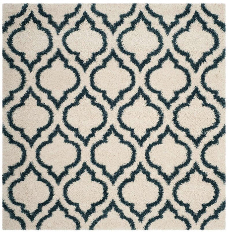 Safavieh Hudson Shag Sgh284T Ivory/Slate Blue Rug.