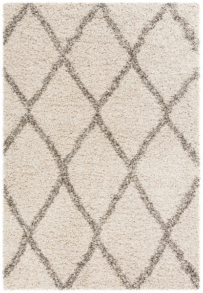 Safavieh Hudson Shag Sgh329A Ivory / Grey Shag Area Rug