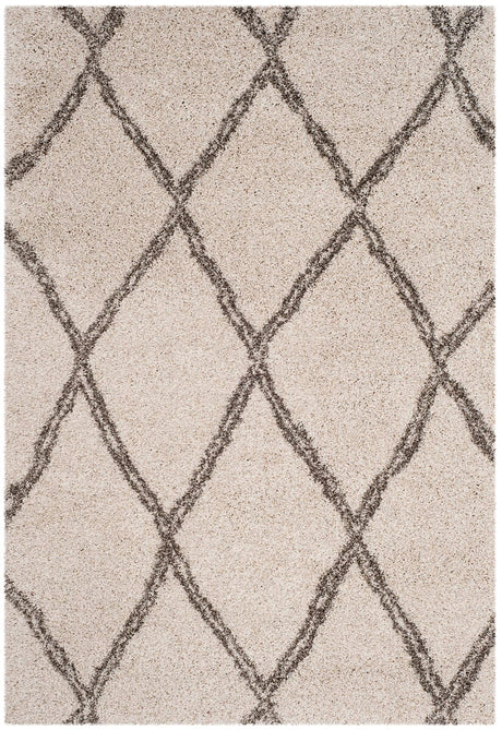 Safavieh Hudson Shag Sgh329A Ivory/Grey Rug.