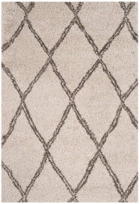 Safavieh Hudson Shag Sgh329A Ivory / Grey Shag Area Rug