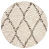 Safavieh Hudson Shag Sgh329A Ivory / Grey Shag Area Rug