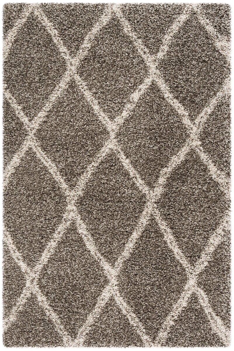 Safavieh Hudson Shag Sgh329B Grey / Ivory Shag Area Rug