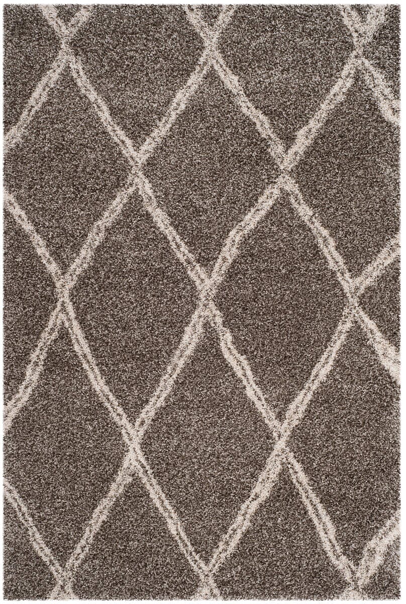 Safavieh Hudson Shag Sgh329B Grey / Ivory Shag Area Rug