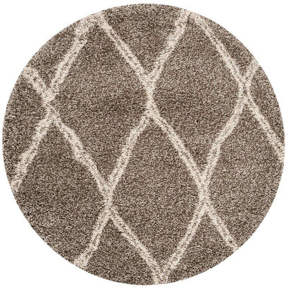 Safavieh Hudson Shag Sgh329B Grey / Ivory Shag Area Rug