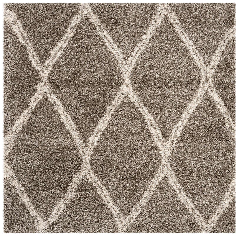 Safavieh Hudson Shag Sgh329B Grey / Ivory Shag Area Rug