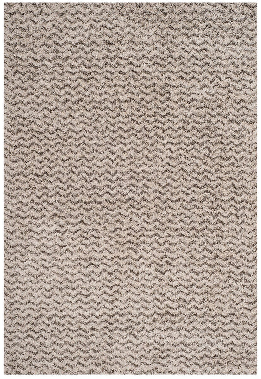 Safavieh Hudson Shag Sgh330A Ivory / Grey Geometric Area Rug