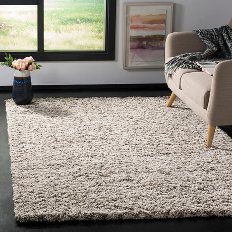 Safavieh Hudson Shag Sgh330A Ivory/Grey Rug.