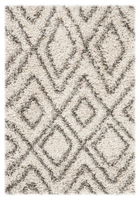 Safavieh Hudson Shag Sgh332A Ivory / Grey Shag Area Rug