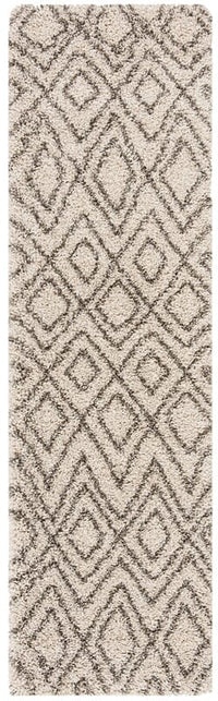 Safavieh Hudson Shag Sgh332A Ivory / Grey Shag Area Rug