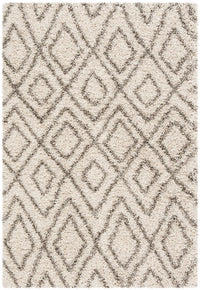 Safavieh Hudson Shag Sgh332A Ivory / Grey Shag Area Rug