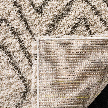 Safavieh Hudson Shag Sgh332A Ivory / Grey Rugs.