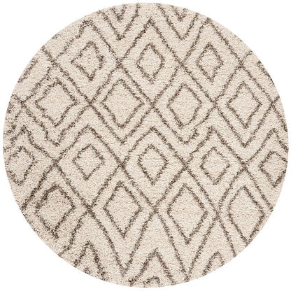 Safavieh Hudson Shag Sgh332A Ivory / Grey Shag Area Rug