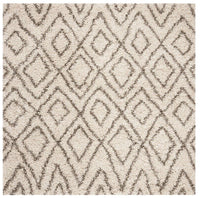 Safavieh Hudson Shag Sgh332A Ivory / Grey Shag Area Rug