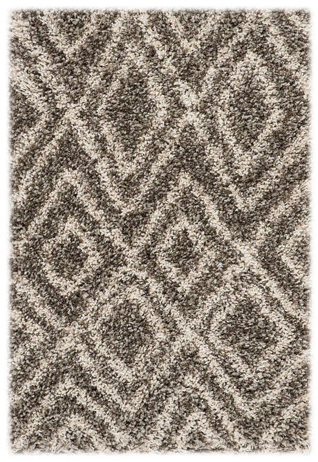 Safavieh Hudson Shag Sgh332B Grey / Ivory Rugs.