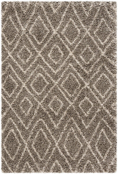 Safavieh Hudson Shag Sgh332B Grey / Ivory Shag Area Rug