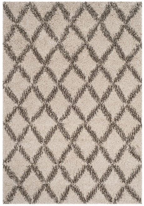 Safavieh Hudson Shag Sgh333A Ivory/Grey Rug.