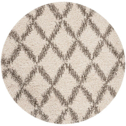 Safavieh Hudson Shag Sgh333A Ivory / Grey Shag Area Rug