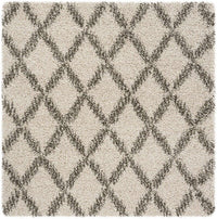 Safavieh Hudson Shag Sgh333A Ivory / Grey Shag Area Rug