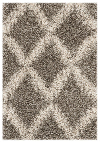 Safavieh Hudson Shag Sgh333B Grey / Ivory Shag Area Rug