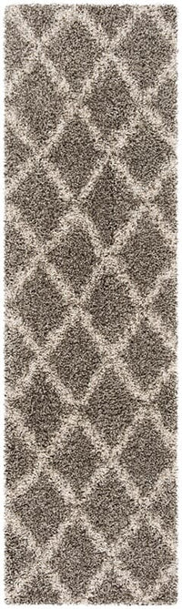 Safavieh Hudson Shag Sgh333B Grey / Ivory Shag Area Rug